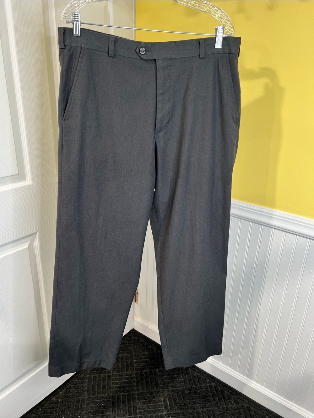 George Men's Charcoal Dress Pants